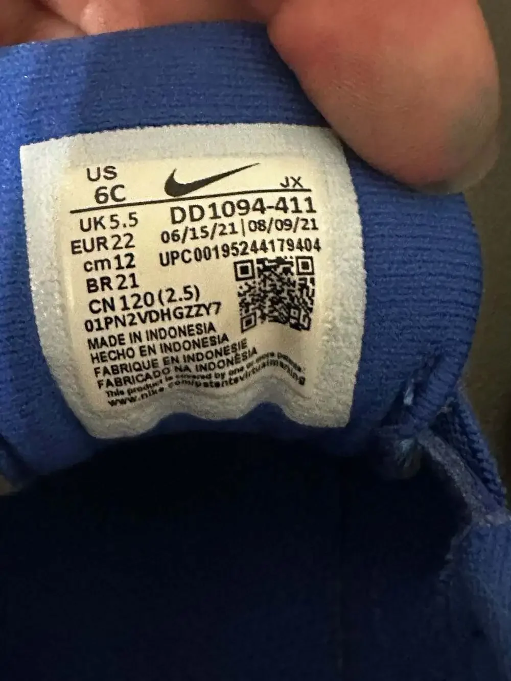 Nike Revolution 6 NN Infant Toddler Blue Shoes Size 6C DD1094-411